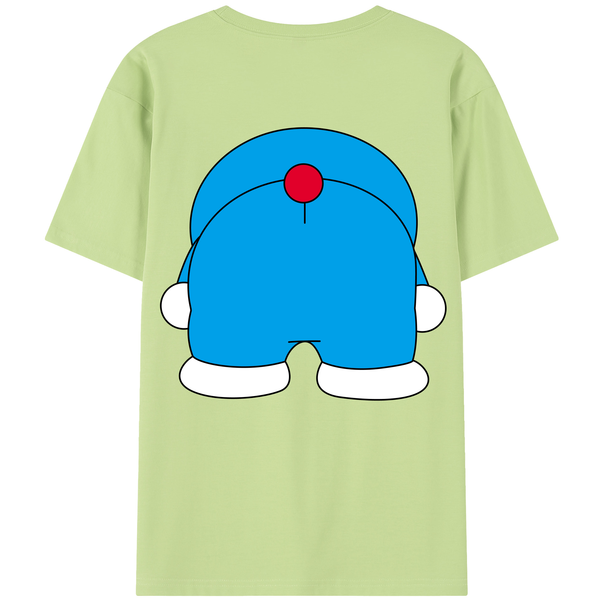 （画像用） ドラえもん Doraemon 綿100％半袖Tシャツ（背面プリント）